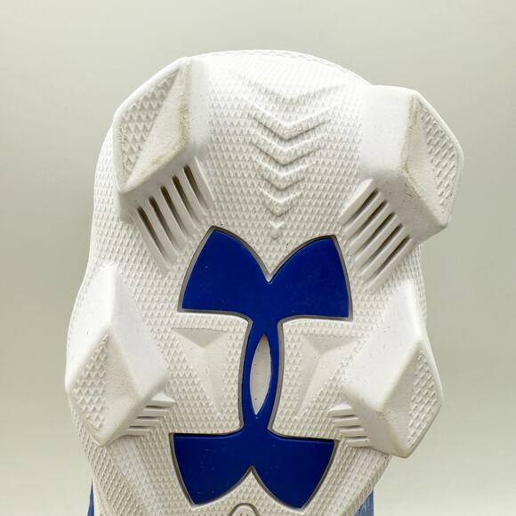 Under Armour Mens Spotlight Fran RM 4.0 Cleats US 8.5 EU 42 White Blue EUC - Picture 13 of 13